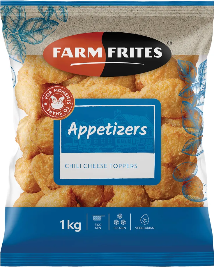 Frozen Cheese Farm Frites Chilly Cheese Toppers (6Kg)
