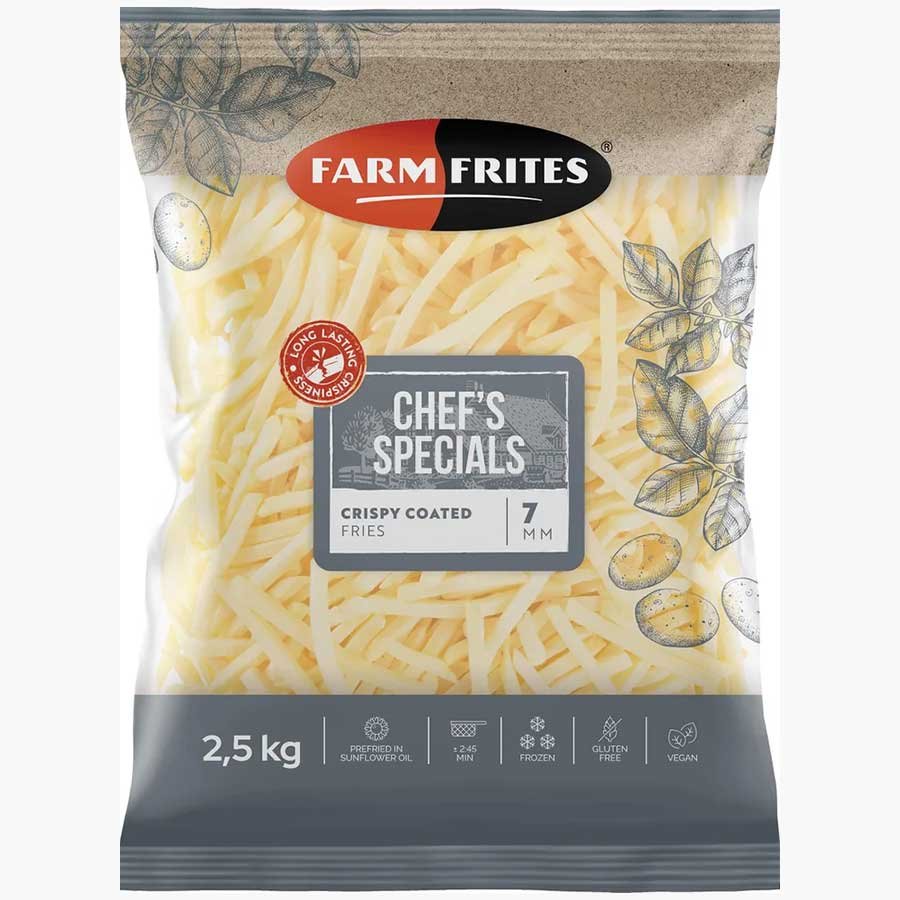 Frozen Potatoes Farm Frites Crispy Coated 7mm (12.5Kg)