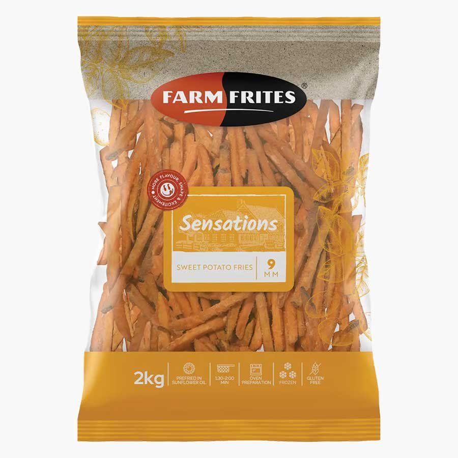 Frozen Potatoes Farm Frites Sweet Potato 9mm (10Kg)