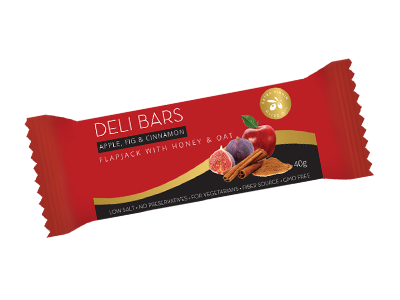 Deli bar with apple, cinnamon & fig